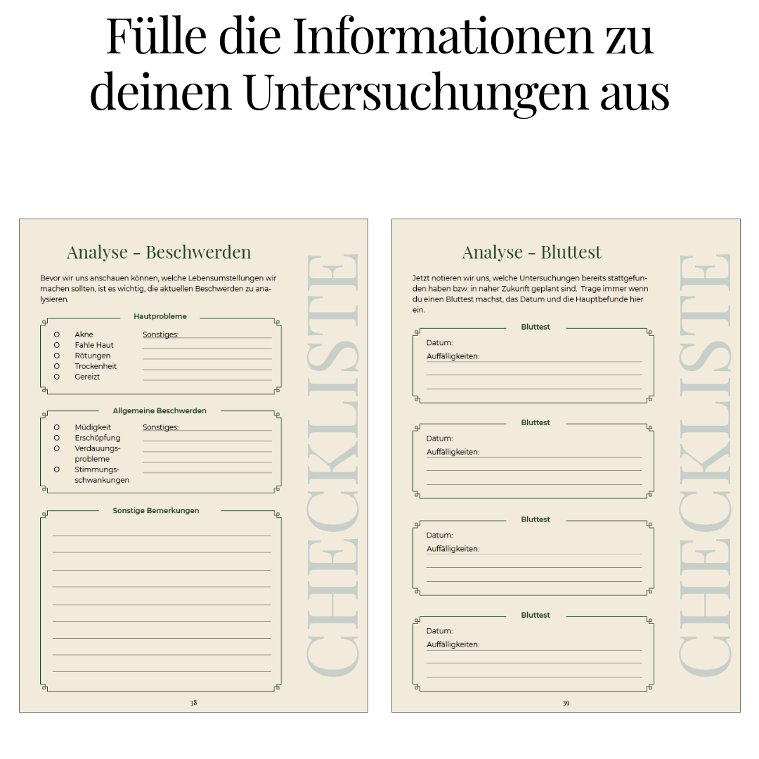 Beauty from Within Guide and Journal as print and hardcover in 2 languages