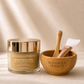 Fruit Enzyme Peeling Clay Mask mit Bambusschale, -löffel und Pinsel