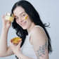 Fruit Enzyme Peeling Clay Mask mit Bambusschale, -löffel und Pinsel